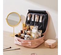 Pink Portable Waterproof Travel Makeup Bag