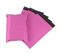 Pink Postage Bags - 500 Durable Self Seal Mailing Bags | Waterproof Poly Mailer Envelopes for Parcels & Packaging | Tear-Resistant Lightweight Mailing Sacks for Online Orders - 20cmx32cm
