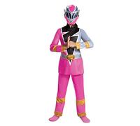 DISGUISE Pink Power Ranger Costume for Girls, Official Dino Fury Power Ranger Suit with Mask, Kids Size Large (10-12)