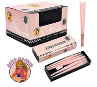 Pink Pre Rolled Cones King Size 40pcs (110mm*54mm) Slow Burning & Natural Gum