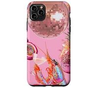 Pink Preppy Disco Ball Shrimp Martini Cocktail Summer Funny Case for iPhone 11 Pro Max