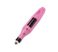 (Pink) Professional Acrylic Electric Engraving Pen Nail Art Drill File Manicure Pedicure Polishing Tools Kit