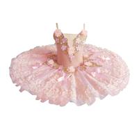 Pink Professional Ballet Tutu, Tulle Tutu Skirt Ballerina Dance Swan Lake Ballerina Party Dress Dance Competition Costume,Pink,150