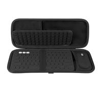 Pink Protective Keyboard Case Carrying Bag, Hard Storage Case Compatible with Magic Keyboard Numeric Keypad and Mouse (Black)