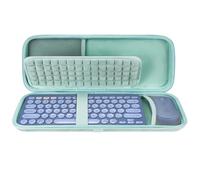 Pink Protective Keyboard Case Carrying Bag, Hard Storage Case Compatible with Magic Keyboard Numeric Keypad and Mouse (Green)