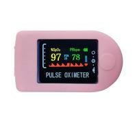 Pink Pulse Oximeter Fingertip Case,Oximeter Case Compact Portable Soft Comfortable Stable Reliable Effective Protective Cover for Adults Home Outdoor Health Heart Rate Monitor