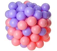 (Pink / Purple, 200 PC) Soft Plastic Mini Play Balls for babies and toddlers