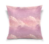 Pink Purple Constellation Star Sky Pattern Cushion Covers Square Throw Pillow Cover Cushion Case cover Pillow Case for Sofa Couch Case Office Home Bedroom Drawing Room Living Room Family Room