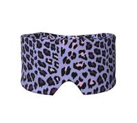 Pink Purple Leopard, Full Eye Covers Light Blocking Eye Mask Sleep Eye and Ear Muffs
