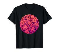 Pink Purple Orchid Flower Circle Botanical T-Shirt