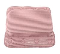 Pink PVC Double Wing Bathtub Pillow with Suction Cup Base | Mesh Bath Cushion, 29x31cm Size, Neck and Back Support, for Hotel and Home Use