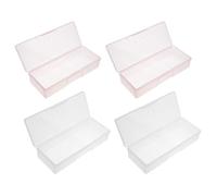 Pink Pvc Nail Tool Storage Case 4pcs Rectangular Set