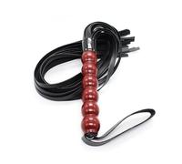 Pink PVC Spanking Paddle Riding Horse Long Whips Flirting Slave BDSM Flogger Sex Toys for Woman Men BDSM Adult Game Black One Size