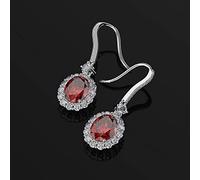 Pink Quartz Gemstone Drop Earrings Fashion Fine Jewelry Bridal Wedding Earrings
