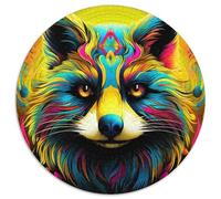 Pink Raccoon Difficult Puzzles for Adults Jigsaw Puzzles for Adults 1000 Brain Challenge Gift,Educational Activity for Teenagers 67.5x67.5cm
