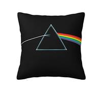 Pink Rainbow Floyd Throw Pillows Pillow Case Soft Square Cushion Covers for Home Couch Sofa Patio Bedroom 20"x20"