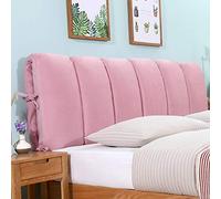 Pink Reading Pillow Cover for Bed Headboard Thickened Anti Collision Backrest Cover All Inclusive Duvet & Dust Protector 200x50cm