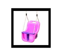 (Pink) Rebo Baby Swing Seat - Perfect for Swing Sets and Climbing Frames