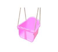 (Pink) Rebo Baby Toddler Swing Seat with Adjustable Ropes - Perfect for Swing Sets and Climbing Frames