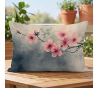 Pink Rectangle Waterproof Linen Cushion Covers 40x70cm Set of 1 kdd-2104
