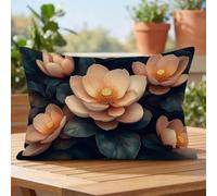 Pink Rectangle Waterproof Linen Cushion Covers 40x70cm Set of 1 kdd-3778