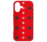 Pink & Red Black Polka Dot Ladybug Cute Lady Bug Polka Dots Case for iPhone 17