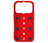 Pink & Red Black Polka Dot Ladybug Cute Lady Bug Polka Dots Case for iPhone 17 Pro