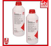 Pink Red Coolant Antifreeze Concentrate G12 1.5Ltr x2 Fits Audi VW Febi 01381