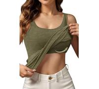 pink red cream Vest Tops Women UK with Built in Bra Cotton Adjustable Spaghetti Strap Square Neck Camisole Ladies Wirefree Support Yoga Pilates Sports Tank Top Basic Sleeping Traveling Cami Undershirt
