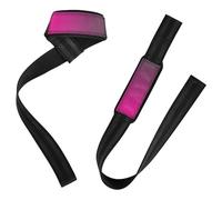Pink & Red Fitness Lifting Straps 66 cm Neoprene Padded Gym Accessories for Weight Lifting, Bodybuilding, Powerlifting & Deadlifts