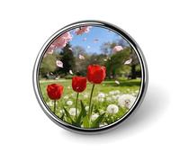 Pink Red Green White Button Pin Personalized Metal Lapel Pins Badges Classic Round Brooch Pin Novelty Unique Enamel Pins Cute Funny Pinback Button Badge for Jackets Backpacks Bags Coat