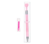 Pink Refillable Manicure Pen Diamond Drawing Tool for Nail Art
