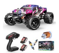 Pink Remote Control Car for Girls, Fast rc Cars for Girls 1:18 Scale Monster Truck with 40+ KM/H Speed 4WD Off-Road RC Truck, Dual Rechargeable Batteries,Toys for 8 9 10 11 12 Year Old Girl Gifts