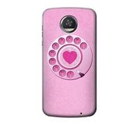 Pink Retro Rotary Phone Case Cover For Motorola Moto Z2 Play, Z2 Force