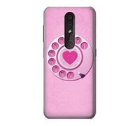 Pink Retro Rotary Phone Case Cover For Nokia 4.2