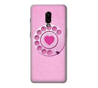 Pink Retro Rotary Phone Case Cover For OnePlus 6T