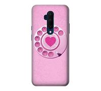 Pink Retro Rotary Phone Case Cover For OnePlus 7T Pro