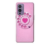Pink Retro Rotary Phone Case Cover For OnePlus 9