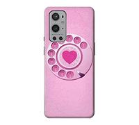 Pink Retro Rotary Phone Case Cover For OnePlus 9 Pro