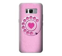 Pink Retro Rotary Phone Case Cover For Samsung Galaxy S8