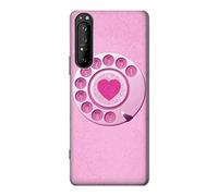 Pink Retro Rotary Phone Case Cover For Sony Xperia 1 II