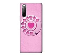 Pink Retro Rotary Phone Case Cover For Sony Xperia 10 II