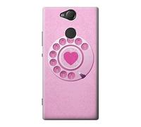 Pink Retro Rotary Phone Case Cover For Sony Xperia XA2