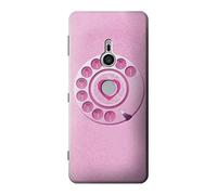 Pink Retro Rotary Phone Case Cover For Sony Xperia XZ2