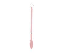 Pink, Reusable Mini Retractable Silicone Spatula with Hanging Buckle for Cosmetics Lip Gloss