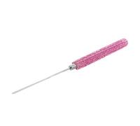 Pink Rhinestone Nail Art Mixing Rod Metal 17.80cm for Gel | Controlled Blending, Easy Cleaning, Size 17.80x1.20x1.20cm, Suitable for Professional Salons