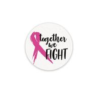 Pink Ribbon Breast Cancer Pins Fight Cancer Wooden Brooches Breast Cancer Awareness Lapel Pin Party Jewelry for Women, Metal, alloy