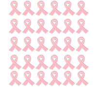 Pink Ribbon Brooch, 30pcs Pink Ribbon Pin Enamel Jewelry Pin Faith Strength Hope Pins, For Awareness Breast Cancer Charity Event,Public Event, Fundraiser, Survivor Campaign