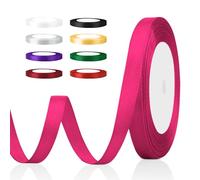 Pink Ribbon for Gift Wrapping, Crafting, Hair, Balloons & Cake - Satin, 1cm x 22m