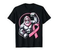 Pink Ribbon Gorilla Flex Power Breast Cancer Awareness T-Shirt